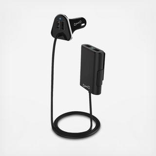 4 Port USB Car Charger