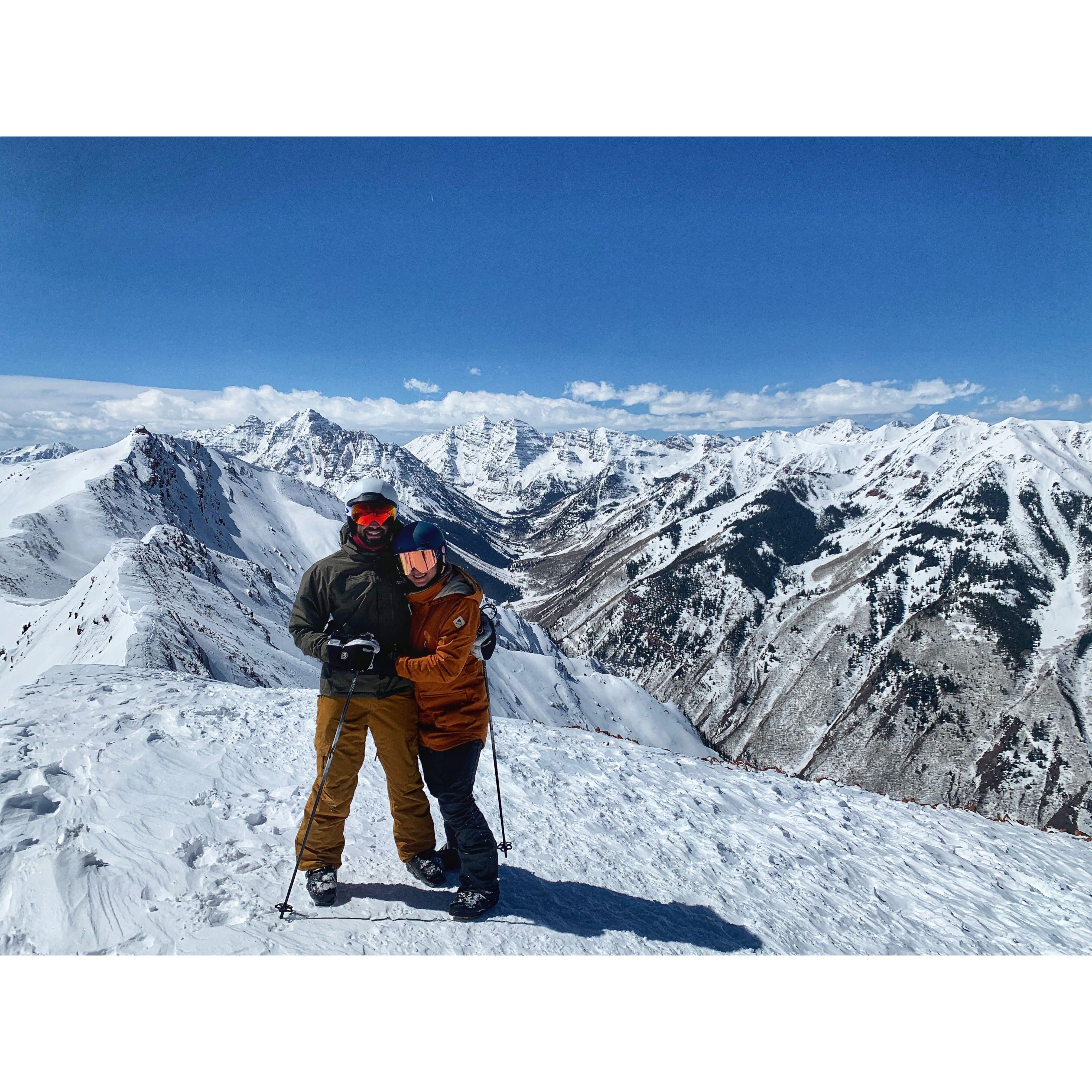 Hiked the Highland Bowl in Aspen, a good 12,362ft of elevation, and survived the hike and run back to the base - 3.29.21