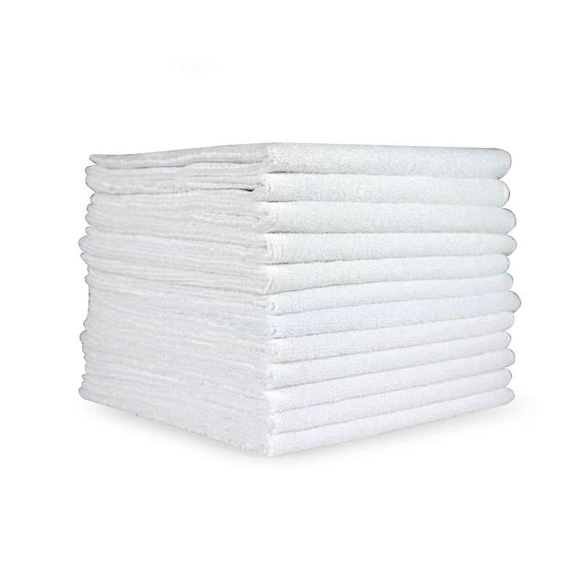 Arkwright Microfiber Cleaning Cloths (12x12, 12-Pack) - Perfect Microfiber Towel Set for Home, Kitchen, Gym, Cars, Glass (White)