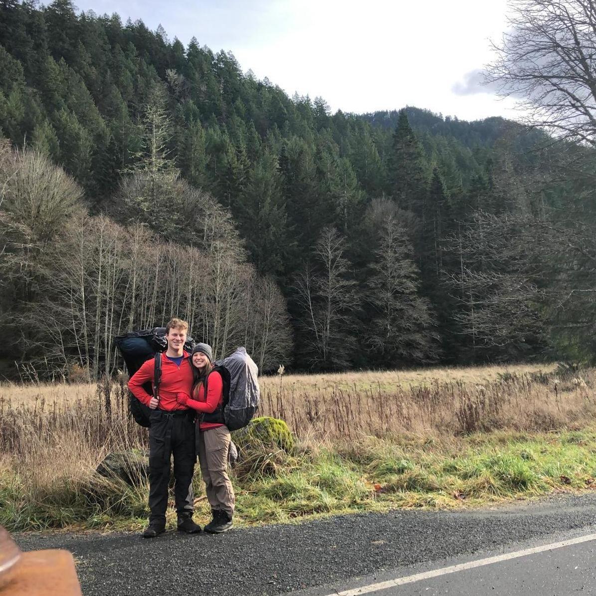 Our first road trip together. It was December. In the temperate rainforest. It rained buckets. Theo almost lost fingers to a snowstorm. It was magical!