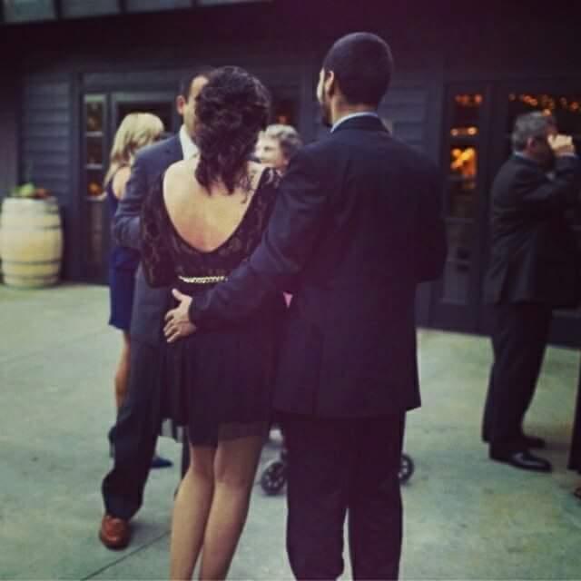 At Renee's wedding, one of our favorite photos.