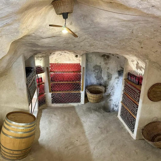 Milos wine tasting and wine cave tour (for 2)