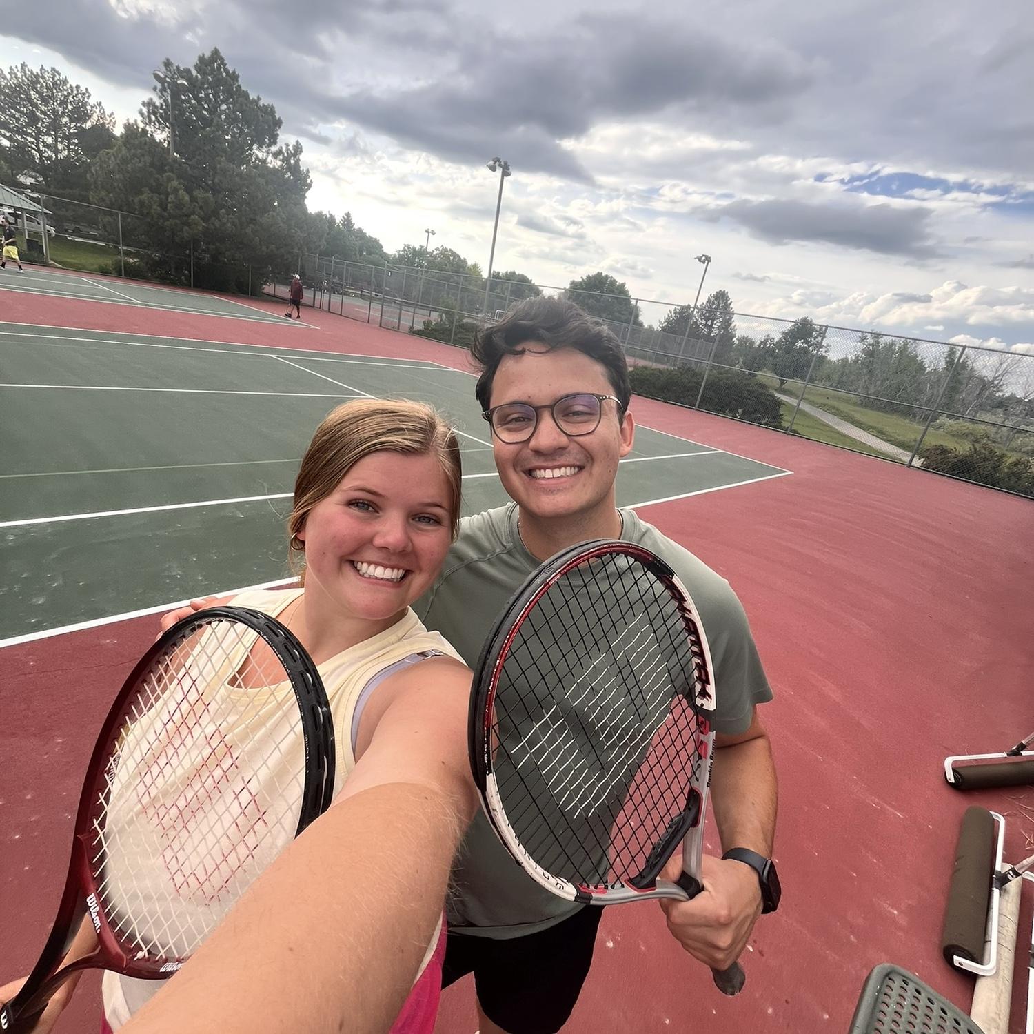 Tennis time during summer break