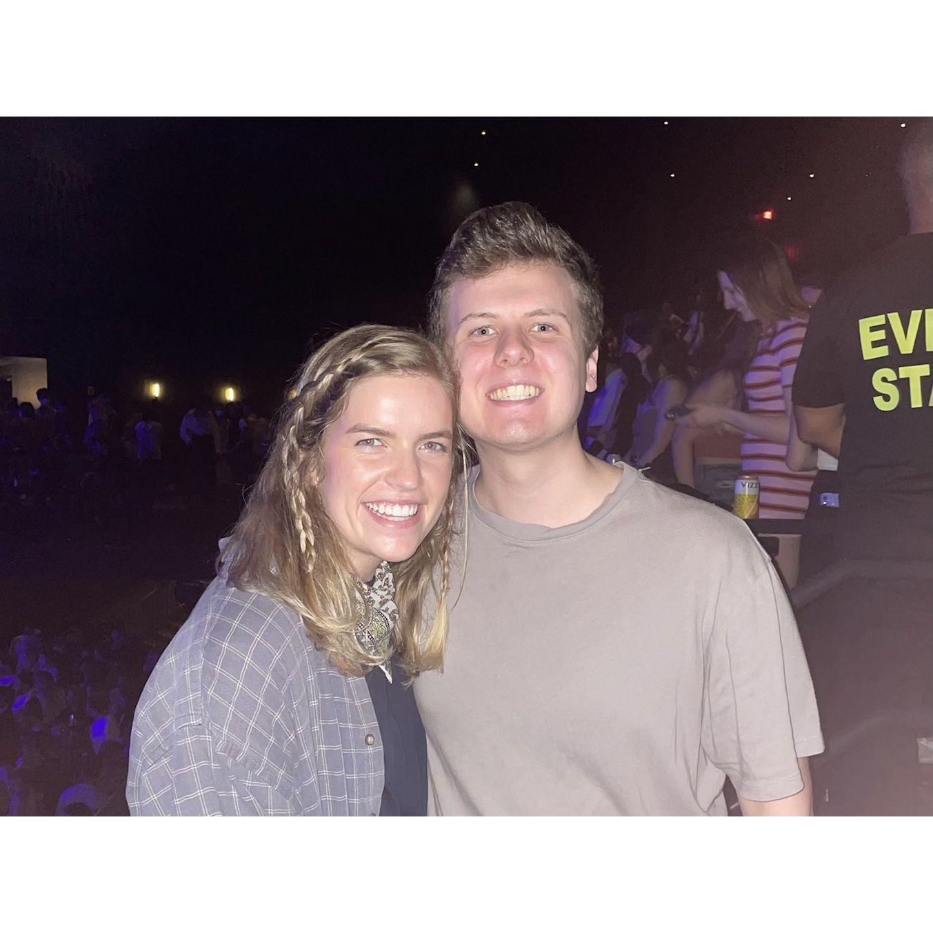 Our epic Hippo Campus concert date! Feb 24, 2022