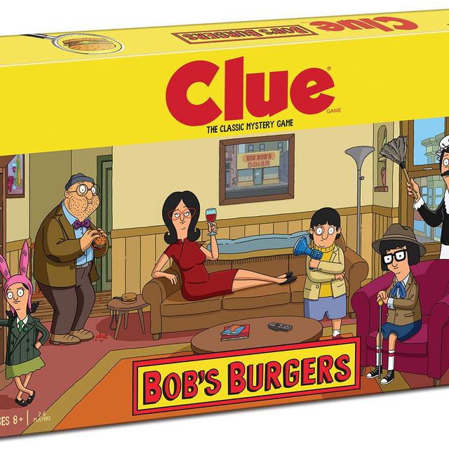 USAOPOLY Clue Bobs Burgers Board Game | Themed Bob Burgers TV Show Clue Game | Officially Licensed Bob's Burgers Game | Solve The Mystery in This Unique Clue take on The Classic Board Game