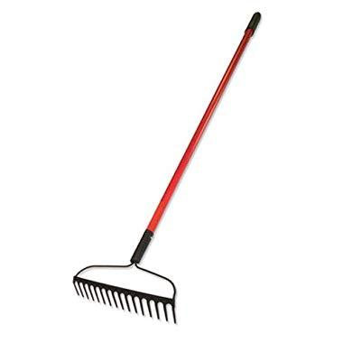 BULLY Tools 92309 Schleife Rechen, schwere, Stahl & Glasfaser, 58-in.