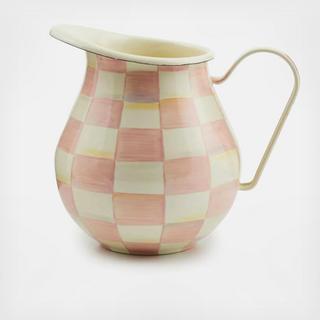 Rosy Check Enamel Pitcher