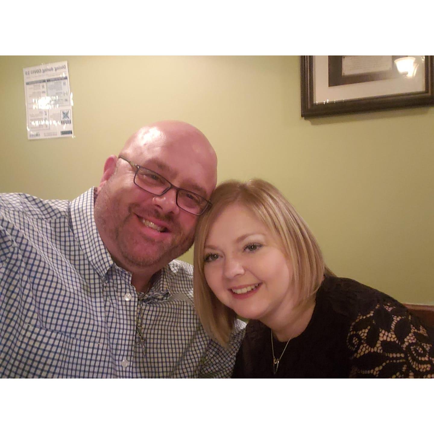 Our first Valentines Dinner.