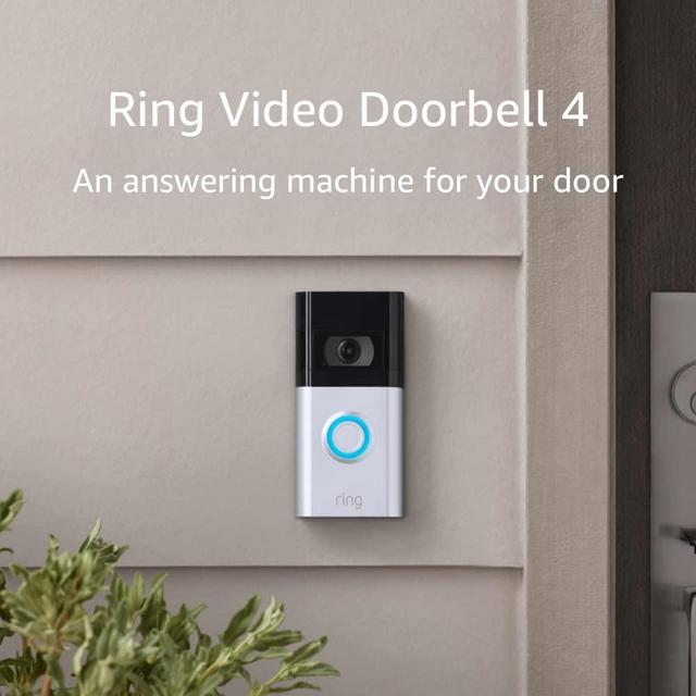 Ring Video Doorbell 4 – improved 4-second color video previews plus easy installation, and enhanced wifi – 2021 release