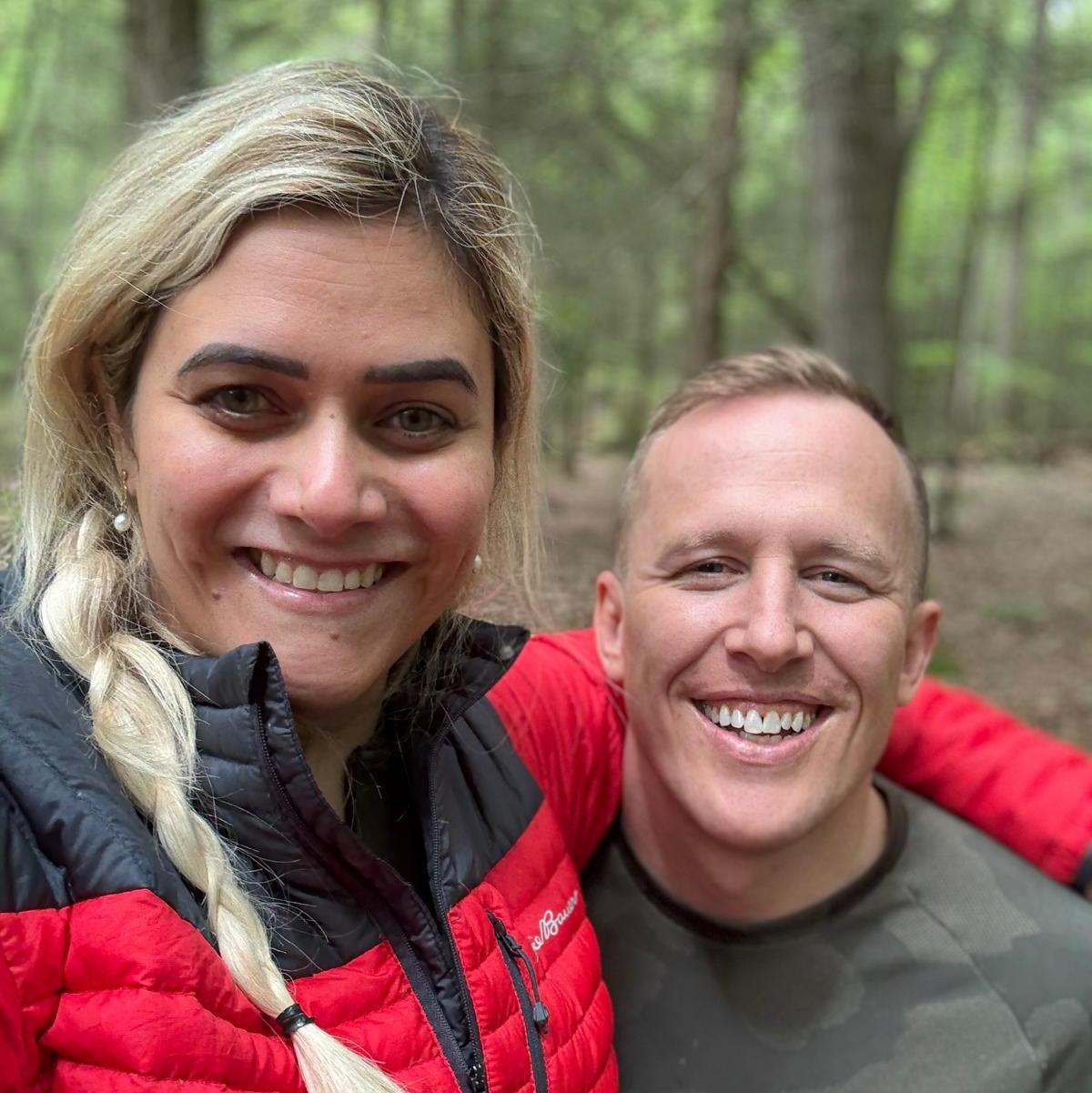 She wanted glamping...but settled for camping. Love makes you flexible! 🤣