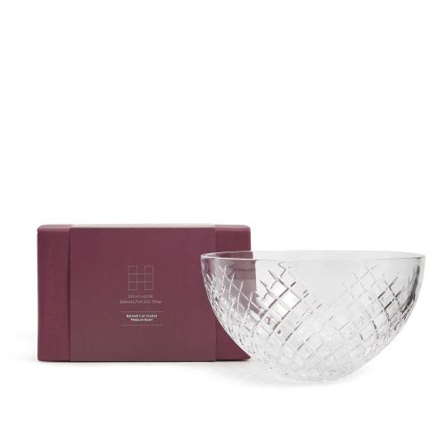 Barwell Cut Crystal Medium Bowl, Boxed