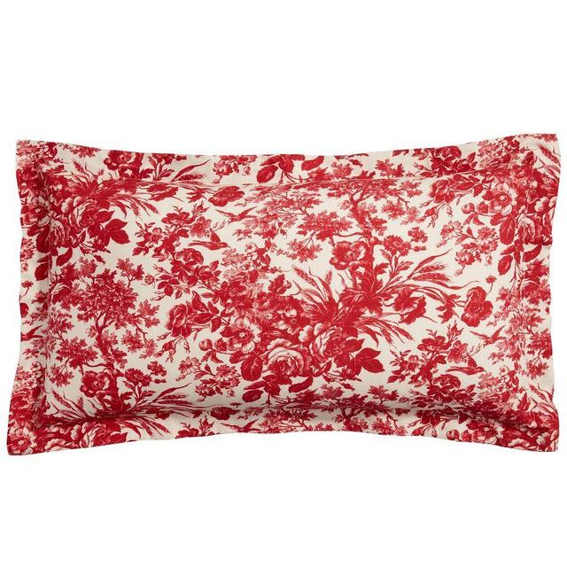 Sorrel Toile Shams, King, Set of 2, Red