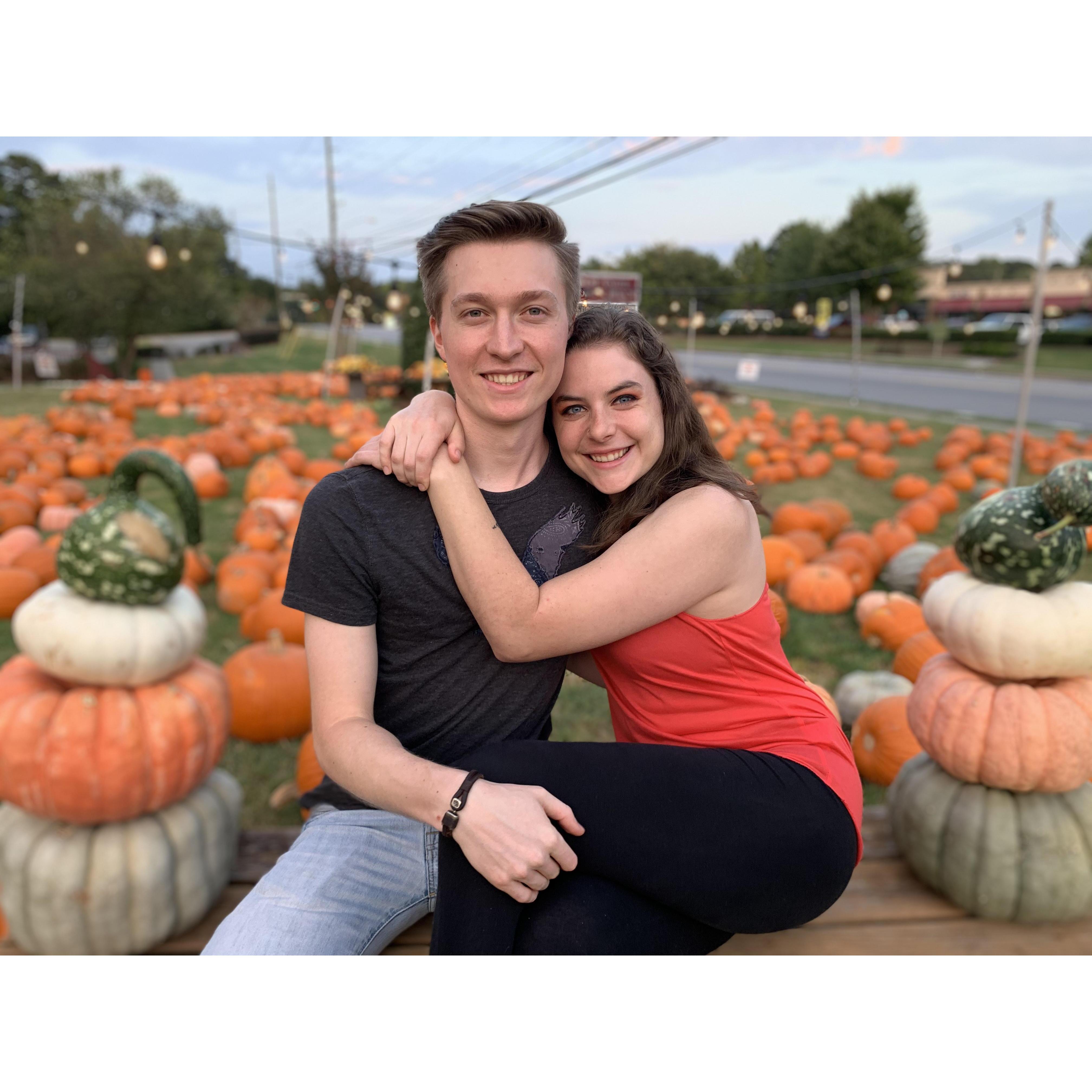 A pumpkin patch shoot