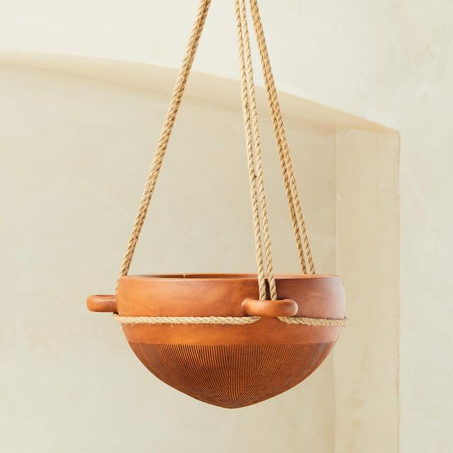 Salvador Brown Hanging Planter Large