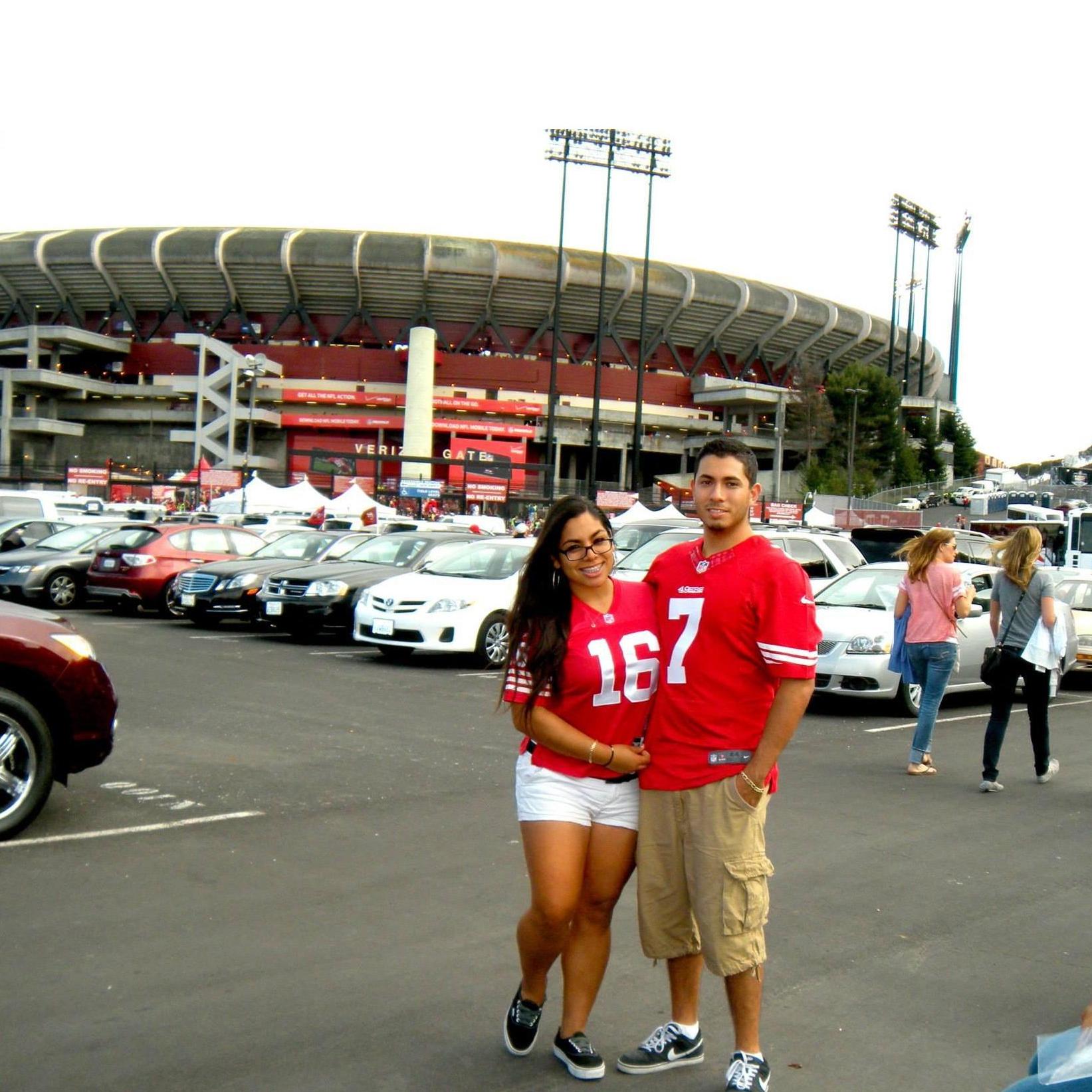 1st Niners Game with Juan when it was still back at CandleStick Park in SF. Home of the Niners.