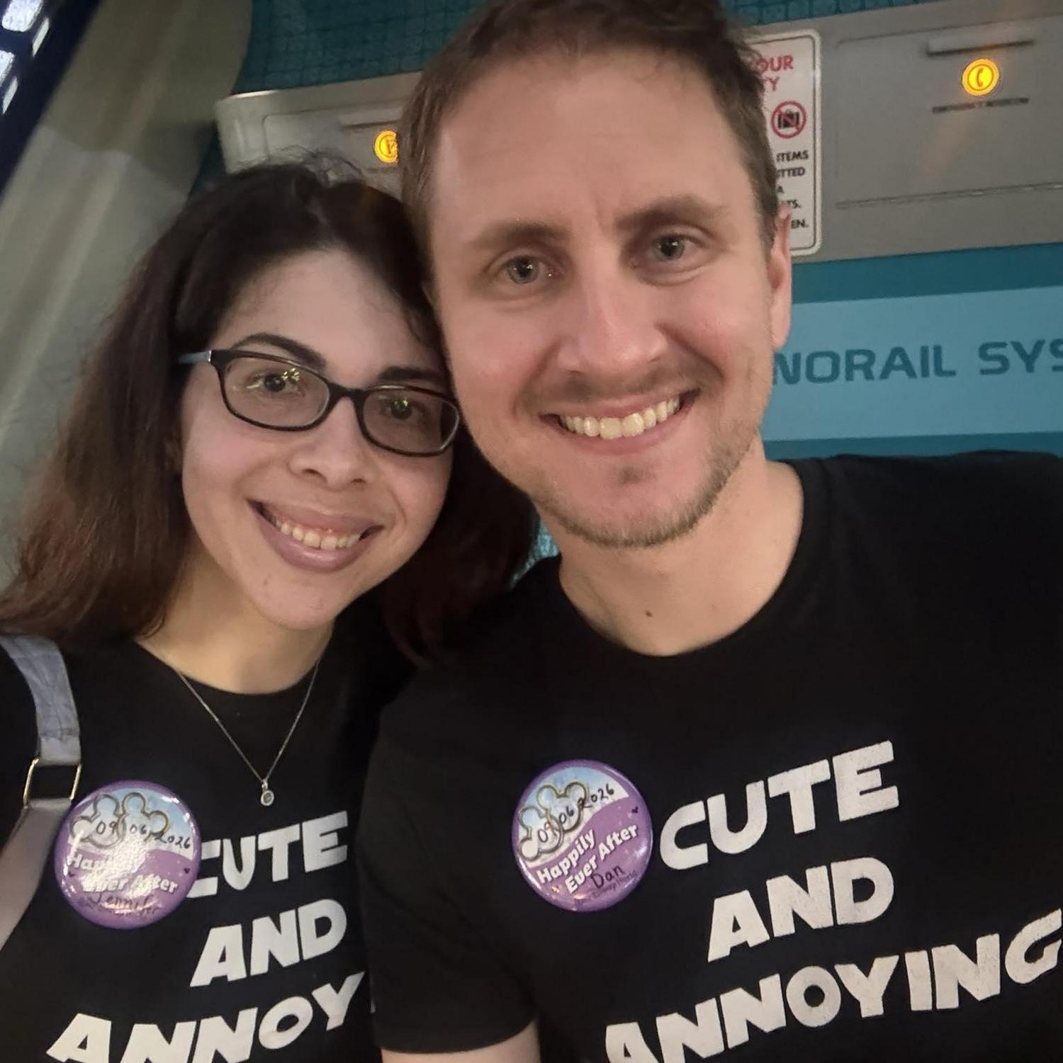 His idea for shirts; his says "Cute and Annoying" and mine says "Cute and Annoyed." I'd be lying if I didn't say that was my life with him LOL