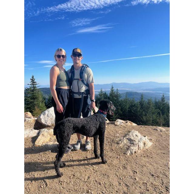 Mount Spokane 2022- the same viewpoint we got engaged!