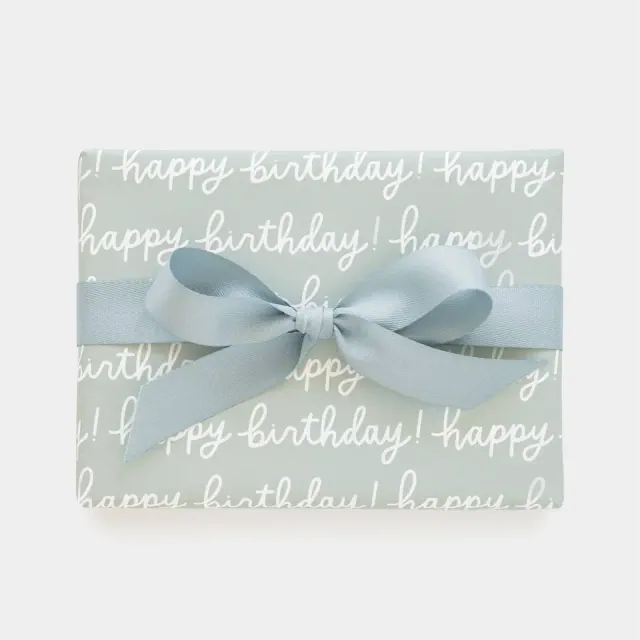 118"x30" 'Happy Birthday' Script Gift Wrapping Paper Mint Green - Sugar Paper™ + Target