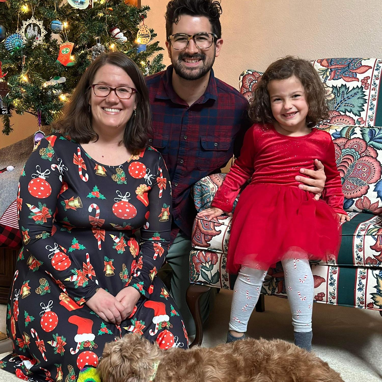 Our first family Christmas. December 2023