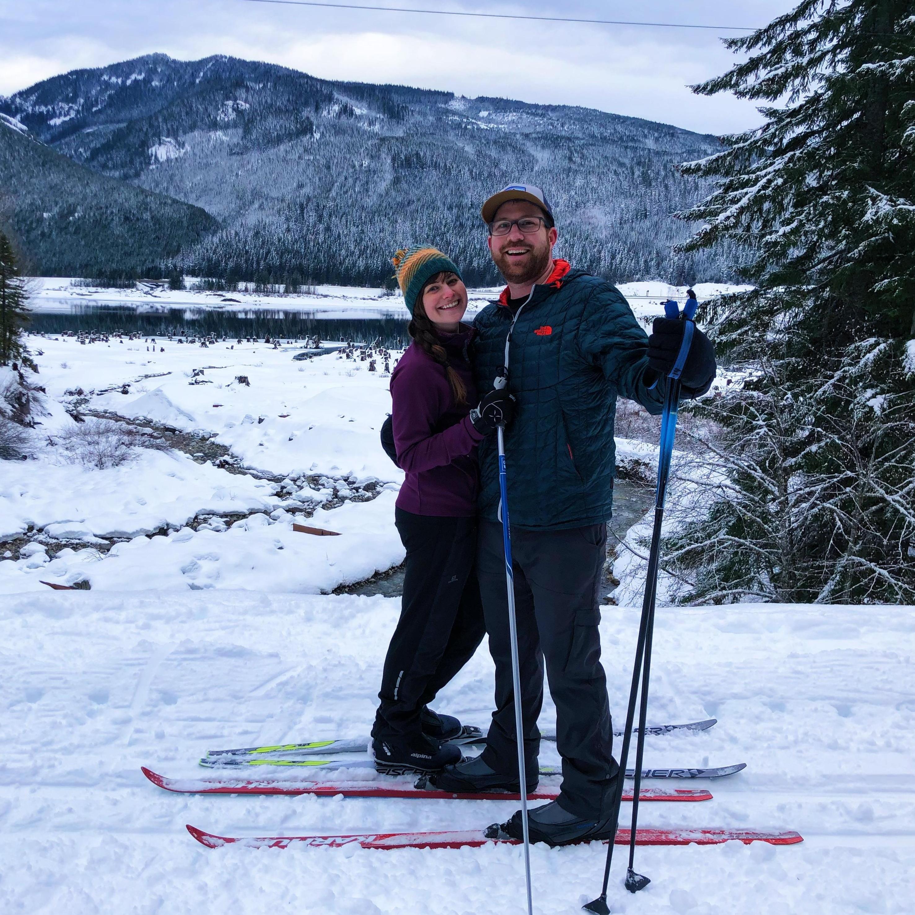 Cross country skiing, Snoqualmie Pass, WA. 2019