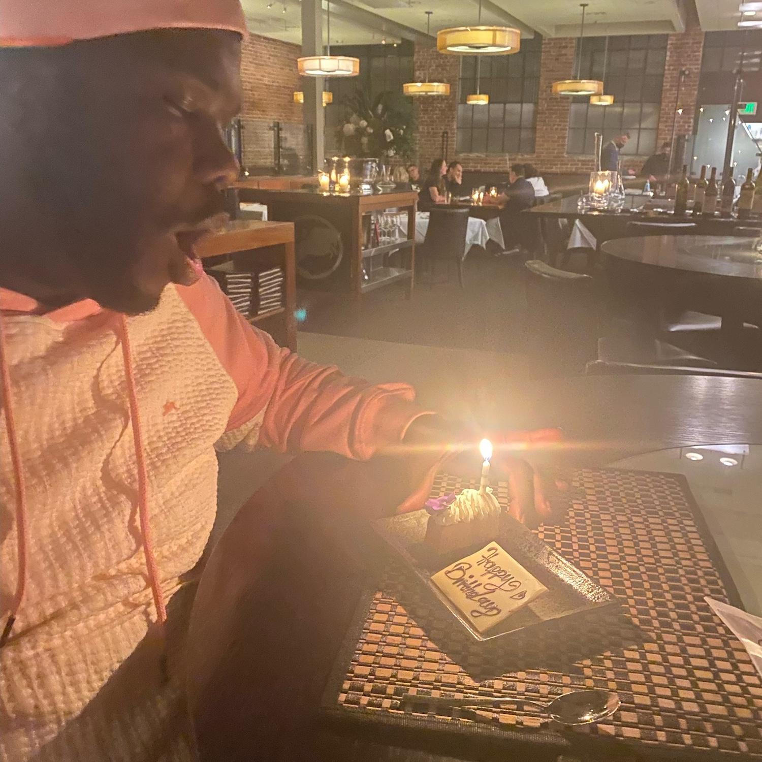 The birthday dinner with my babygirl, and I was floating on clouds at this point of my day.
