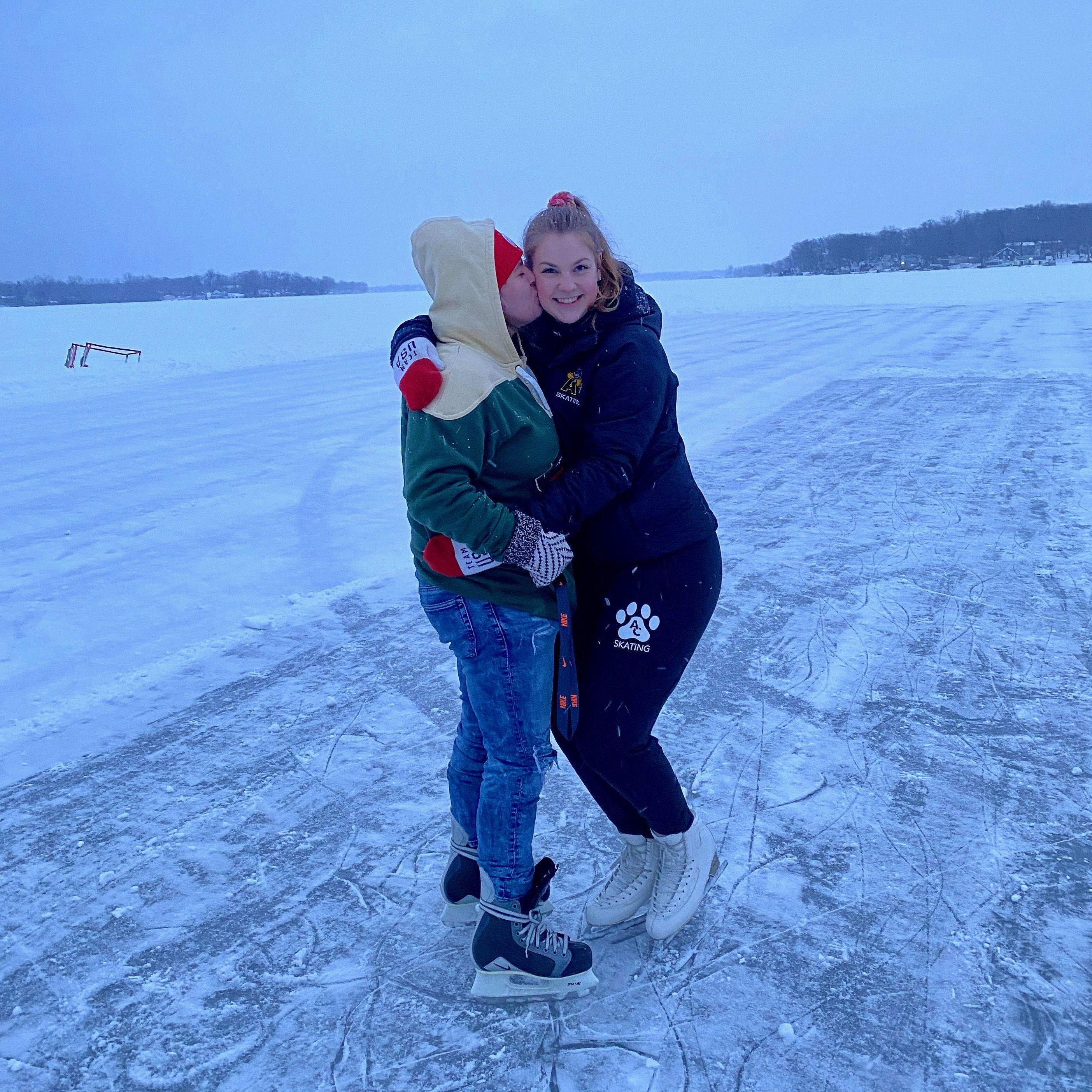Skating on Devil's Lake, Jan 2021