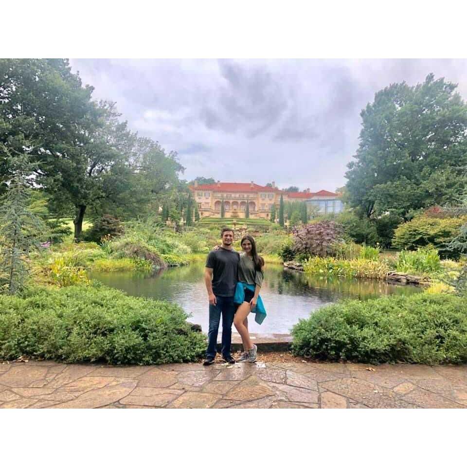 Our first visit to Philbrook before we were engaged.