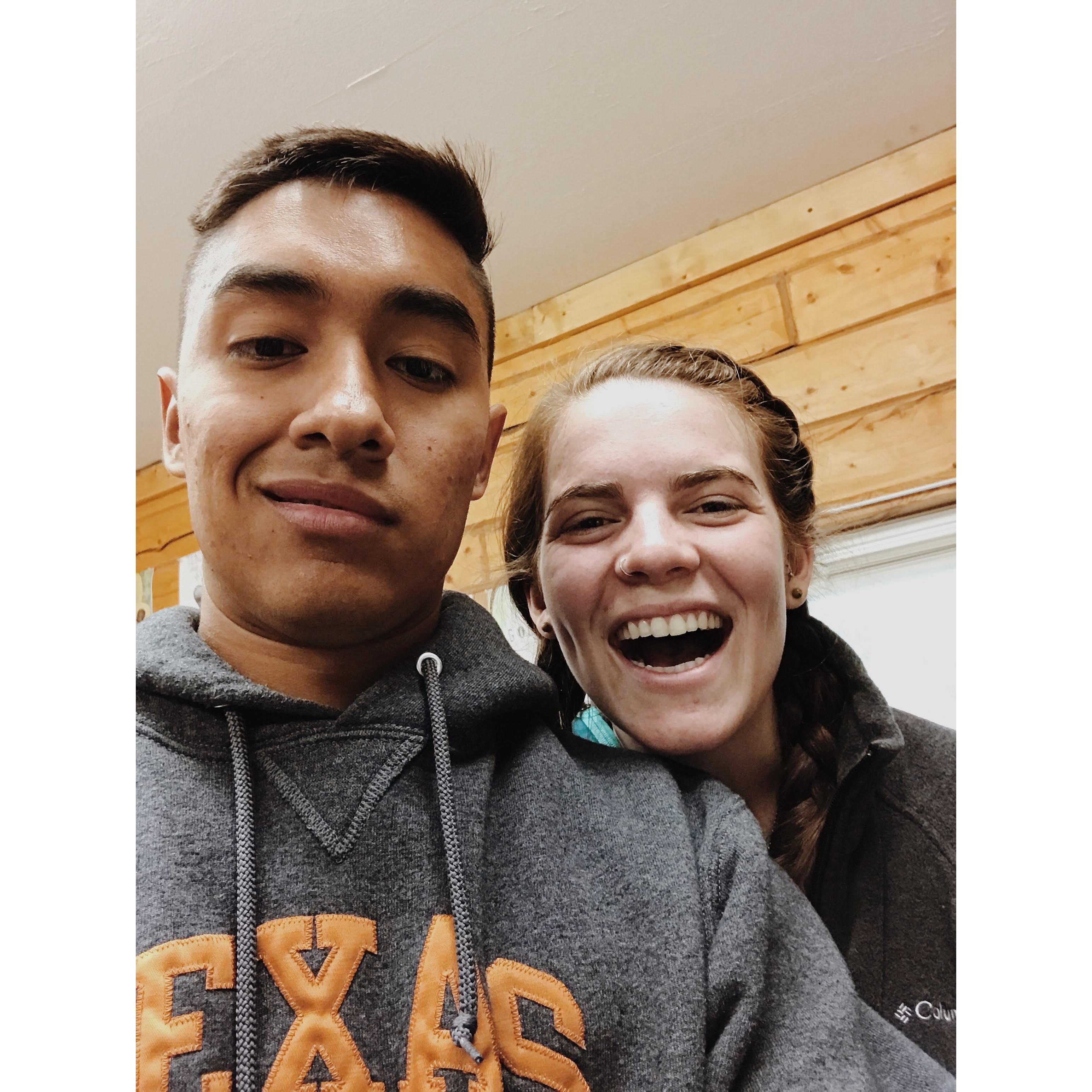 First photo taken together. Summer 2018