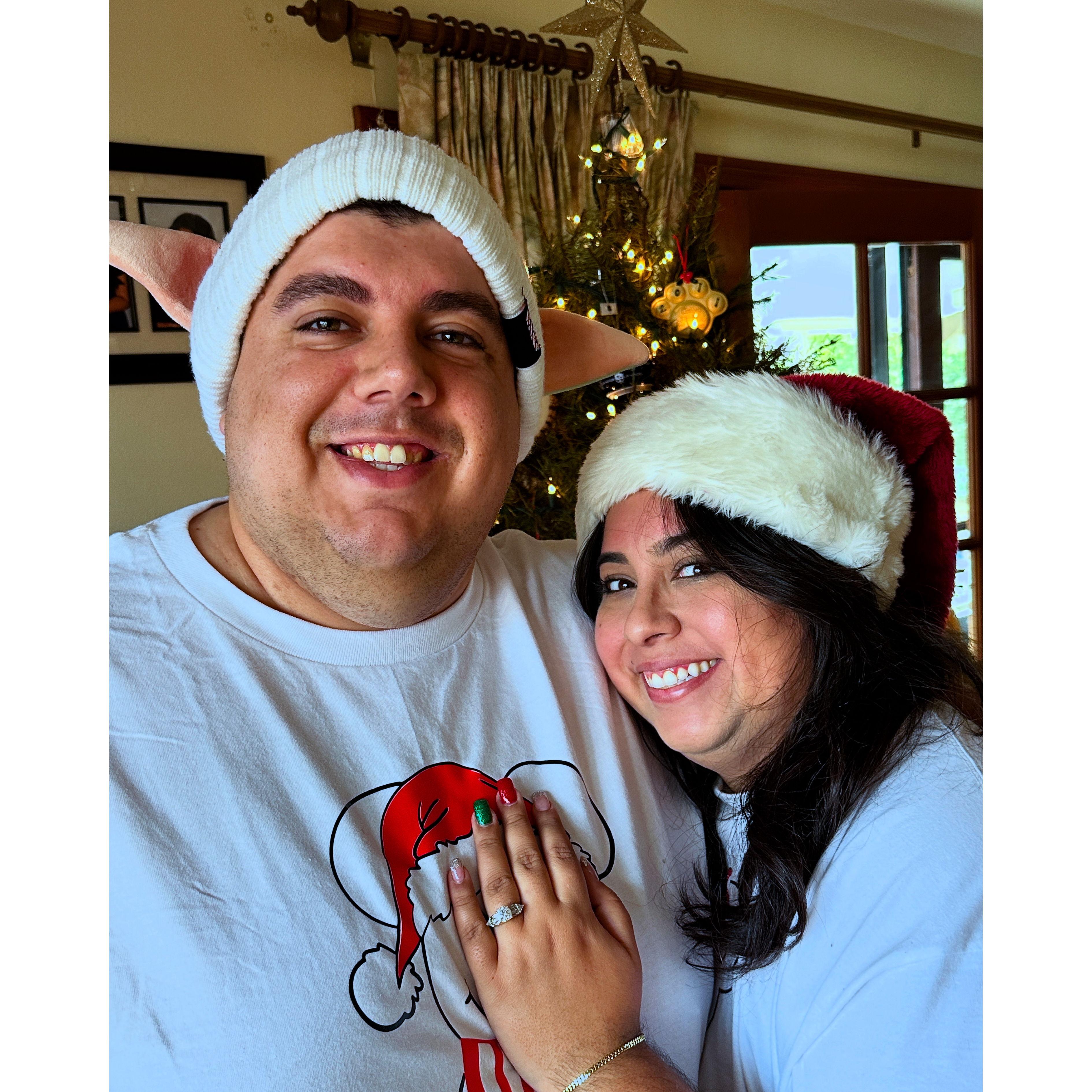 Our 5th anniversary and 1st Christmas as Fiances!