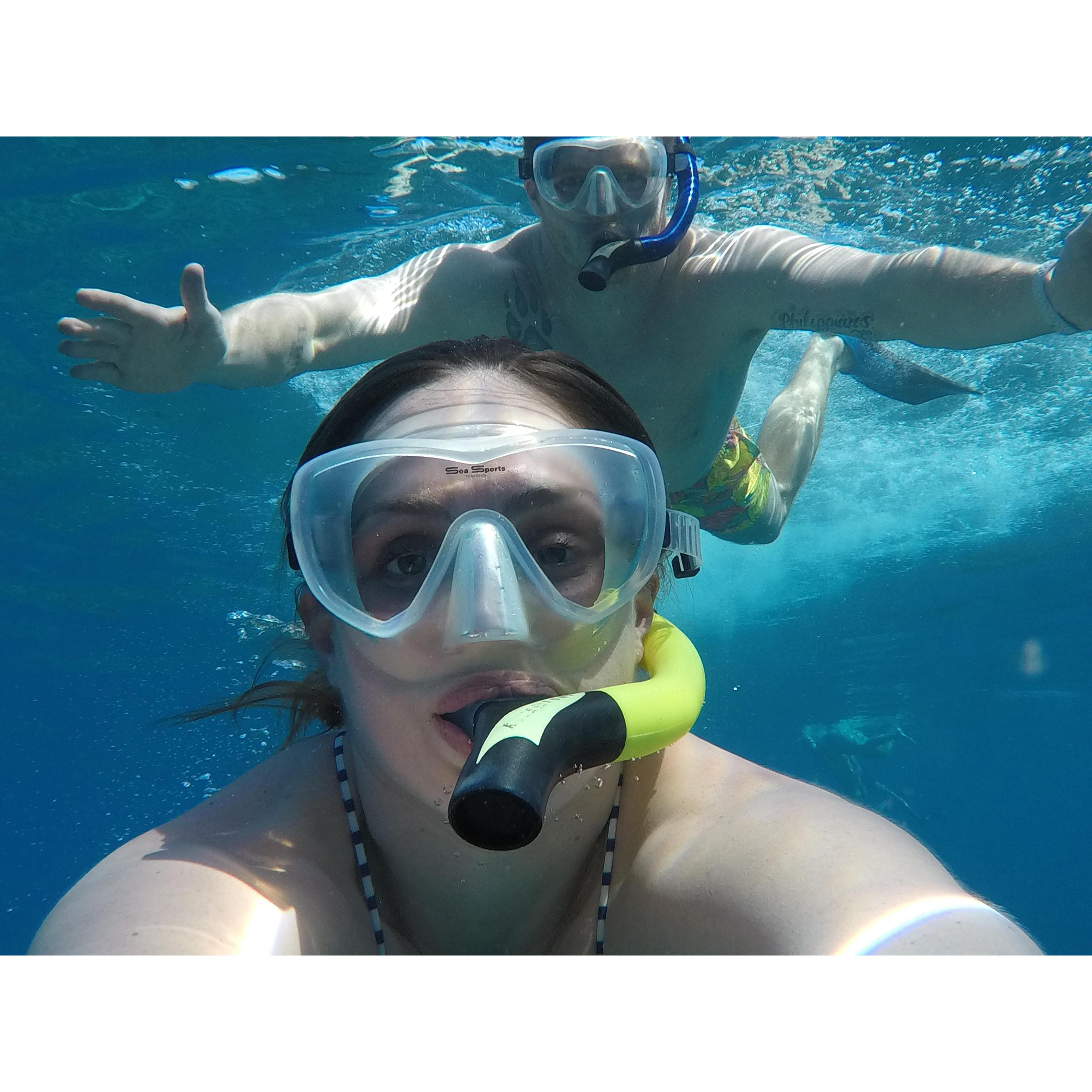 Snorkeling in Hawaii.