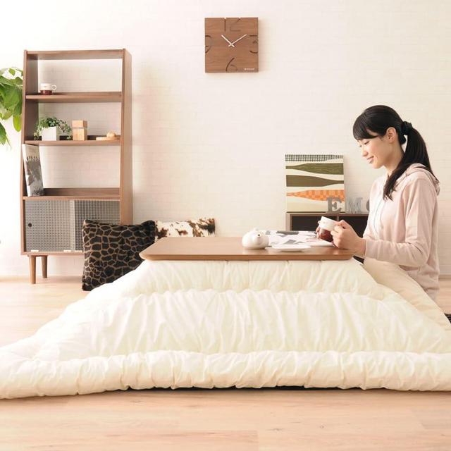 EMOOR Washable Kotatsu Futon Comforter (Uncovered), Rectangle W73xL93in, Made in Japan