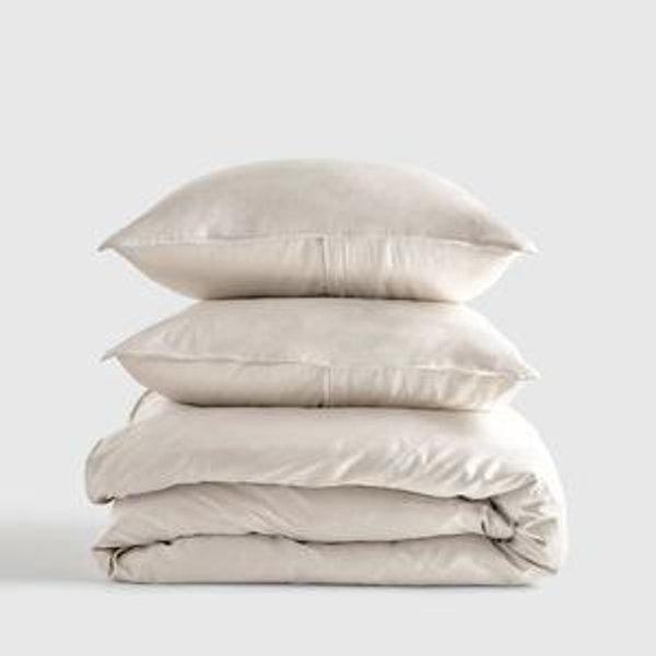 Bamboo Duvet Cover Set in Sand
