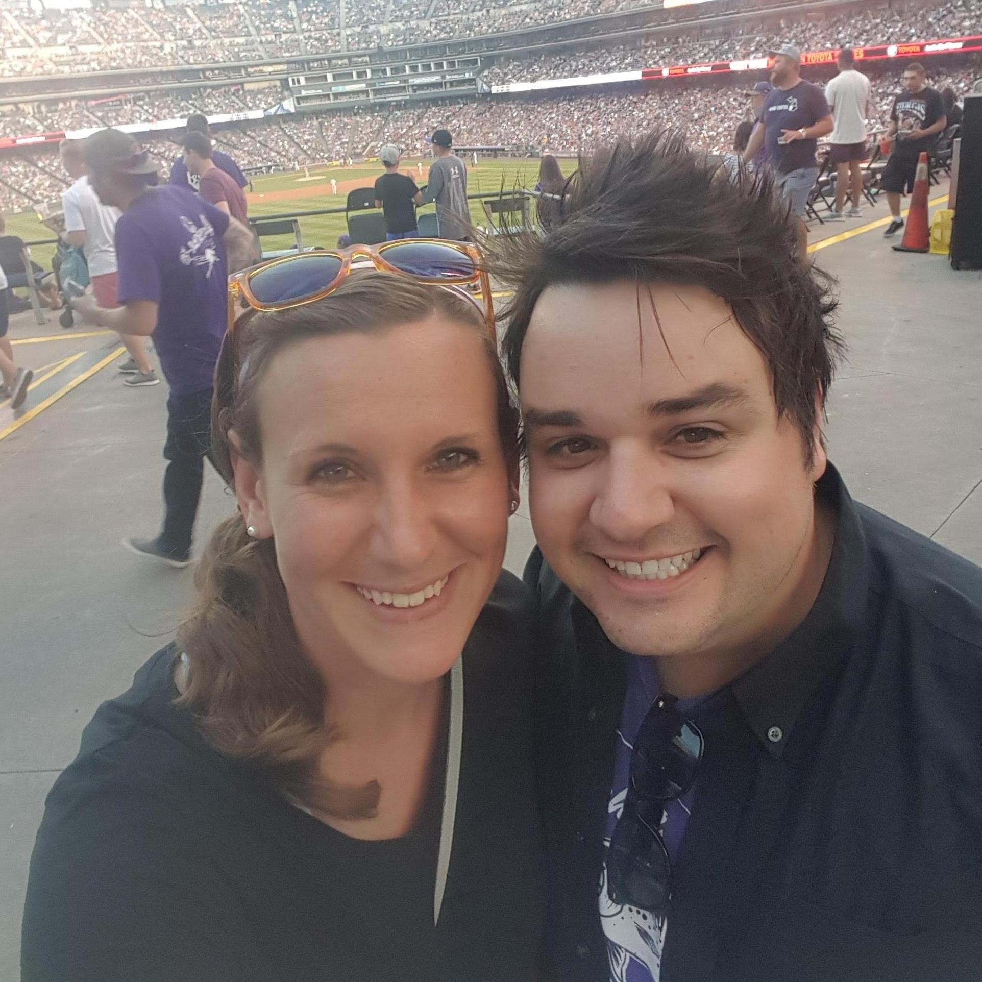 First "I love yous" at the Rockies game on 8/9/18
