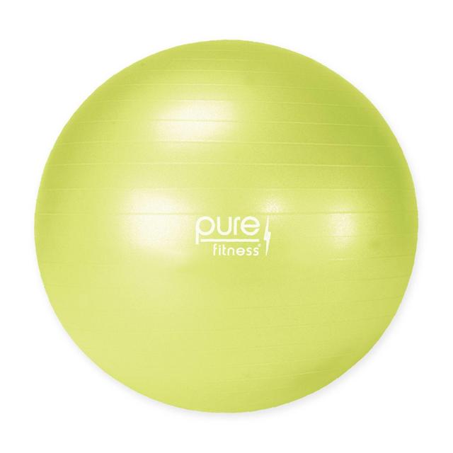 Pure Fitness 55 cm Professional Exercise Stability Ball in Lime