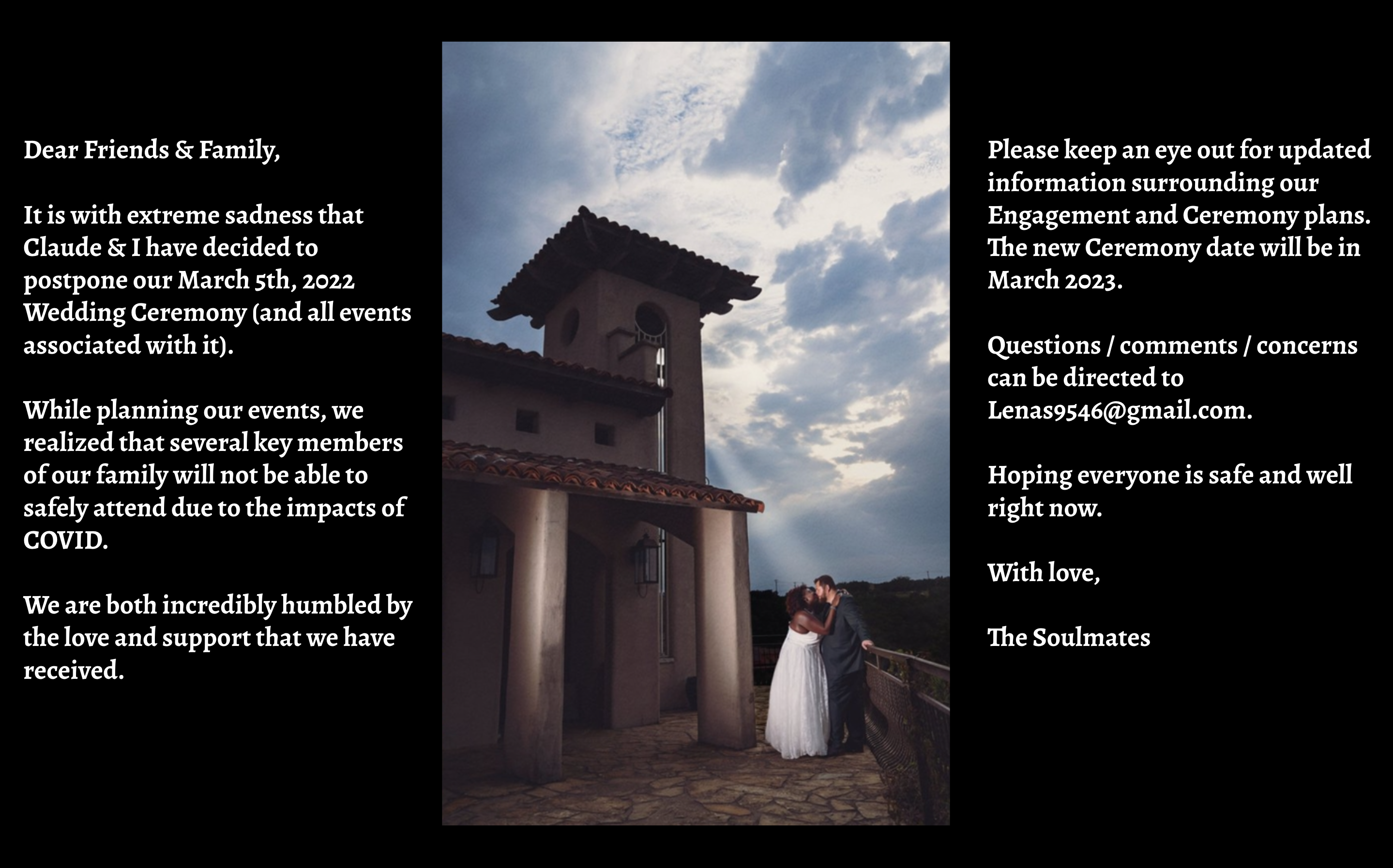 The Wedding Website of Lena Clark and Claude McCracken III