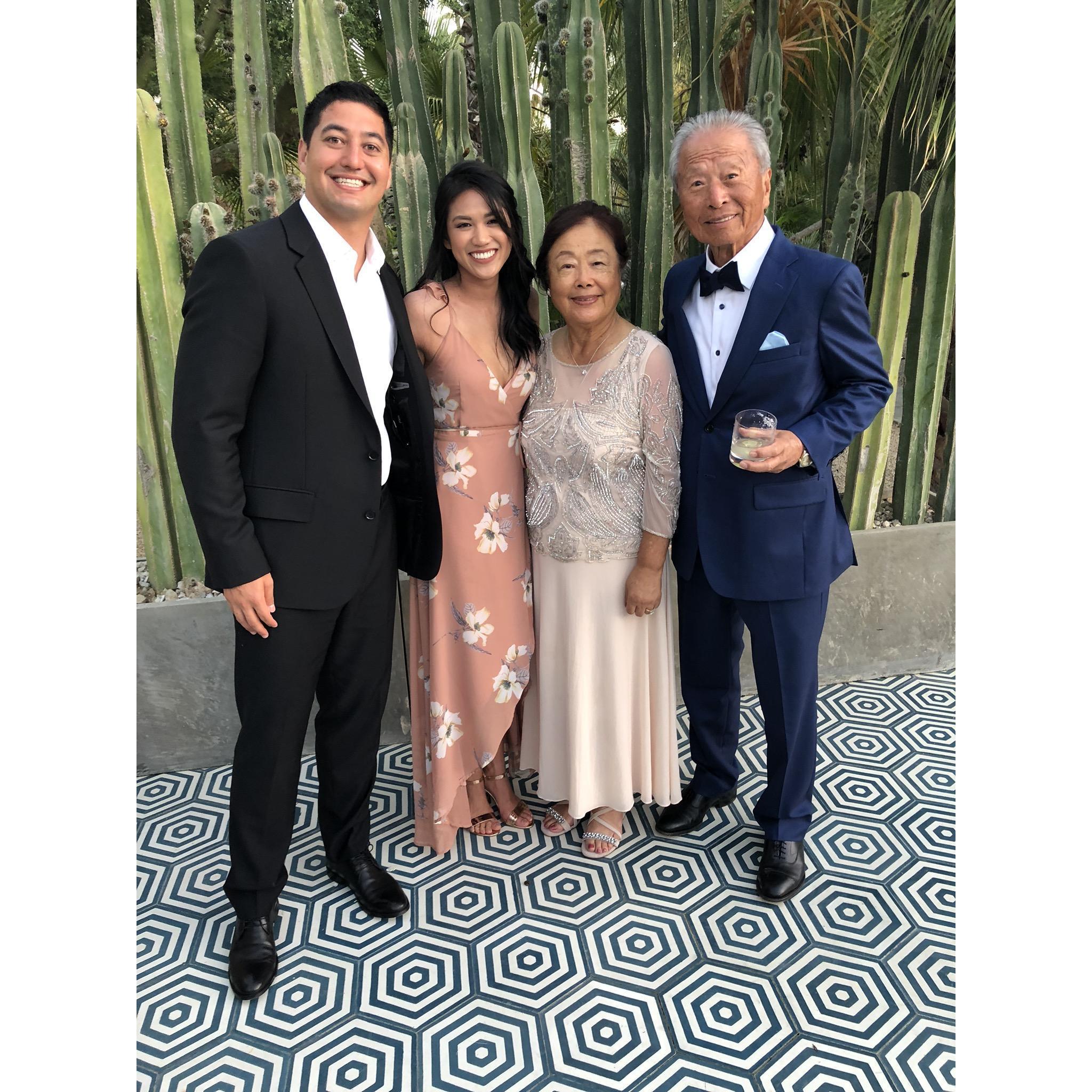 Mike & Julie Forever with Grandma and Grandpa Kim