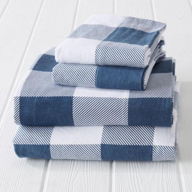 Great Bay Home Cotton Printed Flannel Sheet Set