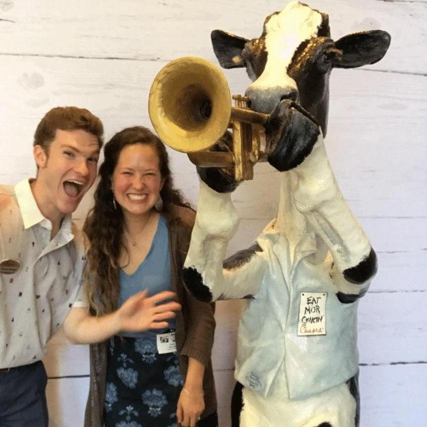 Emily visited David at CFA where he was interning last summer!