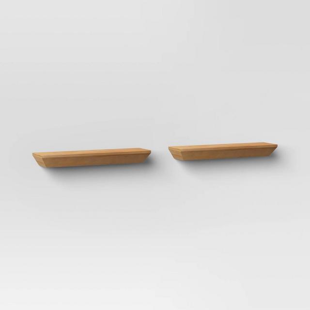2pc Wedge Shelf Set Natural - Threshold™