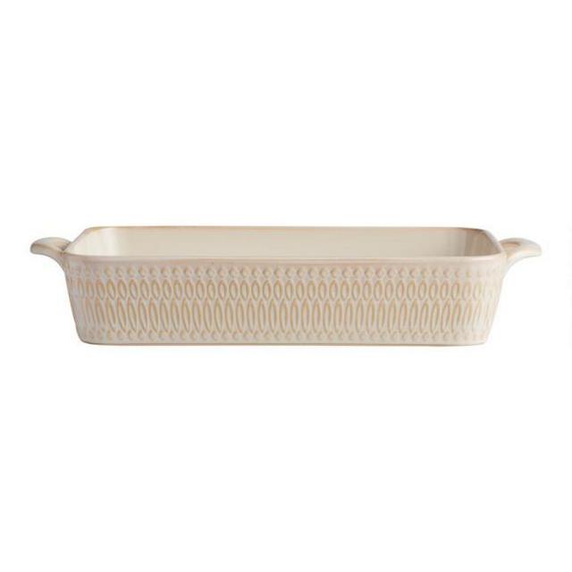 Textured Ceramic Lasagna Pan