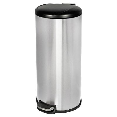Step Open Trash Can - Stainless Steel - Room Essentials™