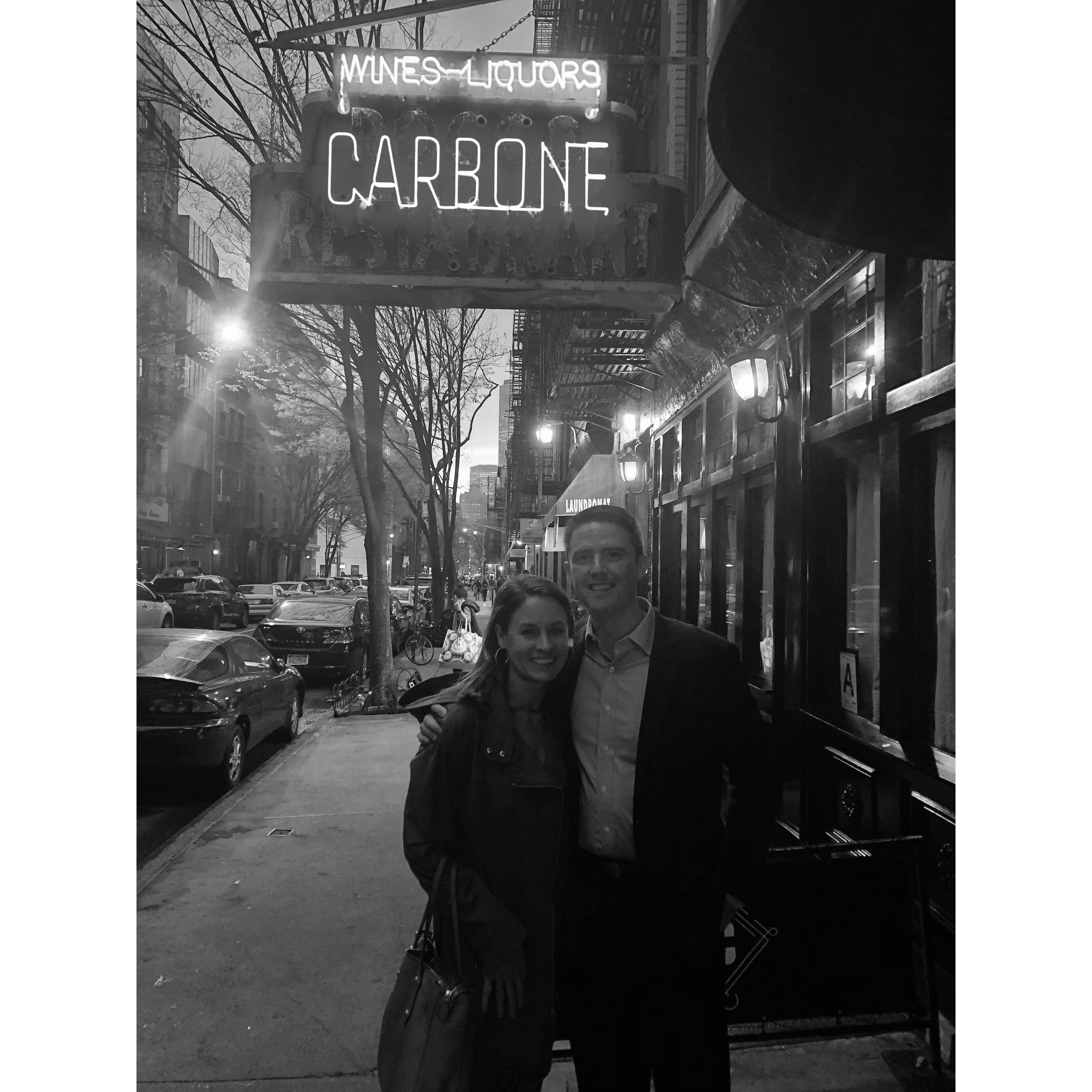 6 Month Anniversary at Carbone