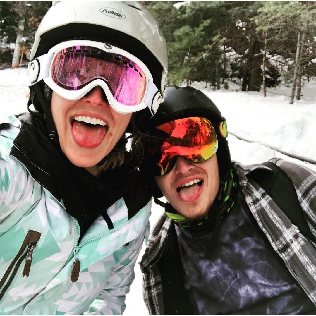 Spencer Taught Missy's How To Snowboard For The First Time! (He has SO much patience)