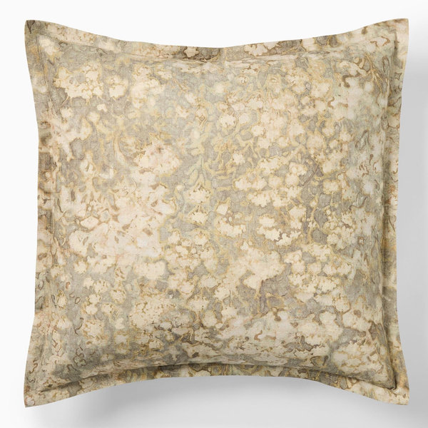 Abstract Hydrangea Euro Shams - Vetiver Green