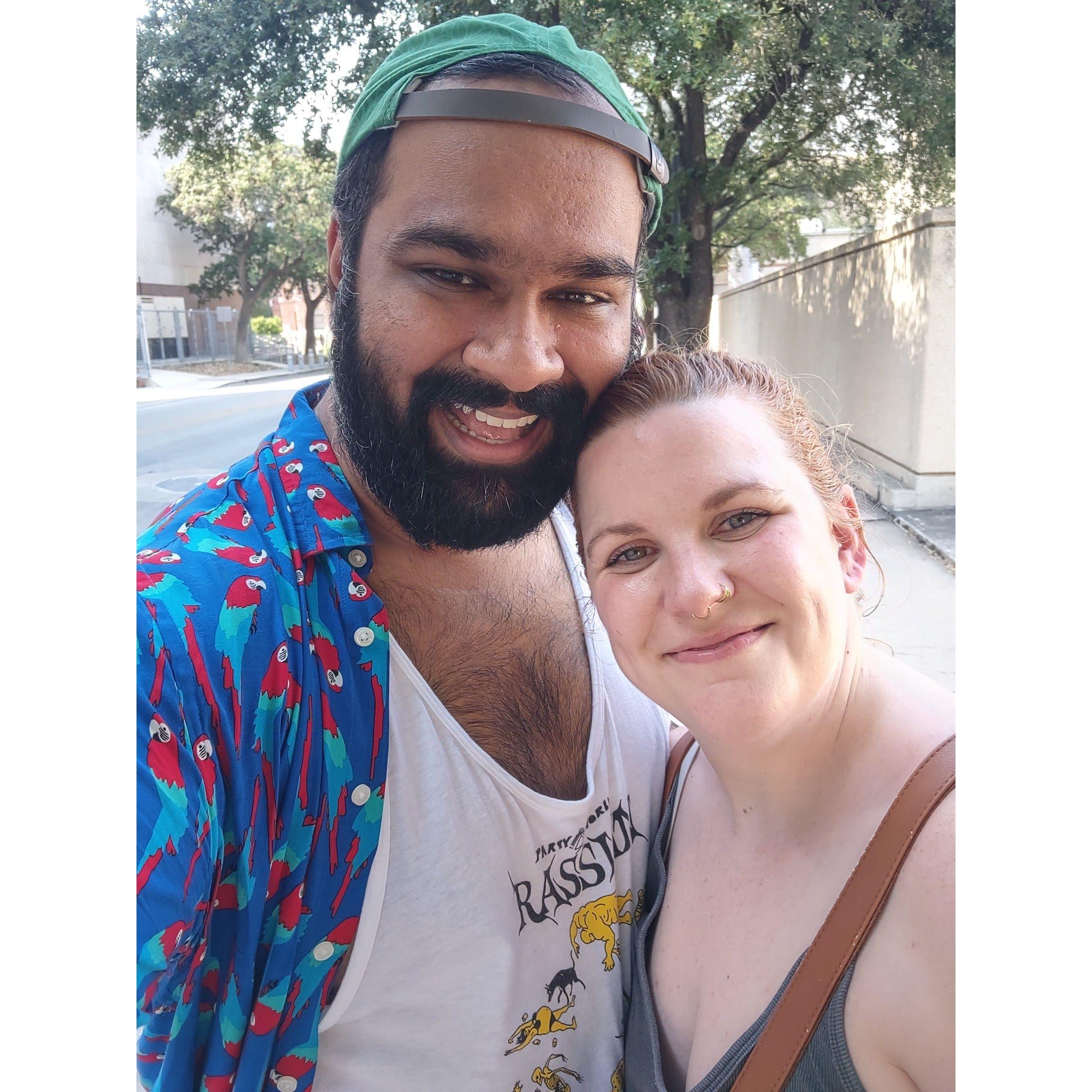 Vyasar and Hannah in San Antonio, 2023