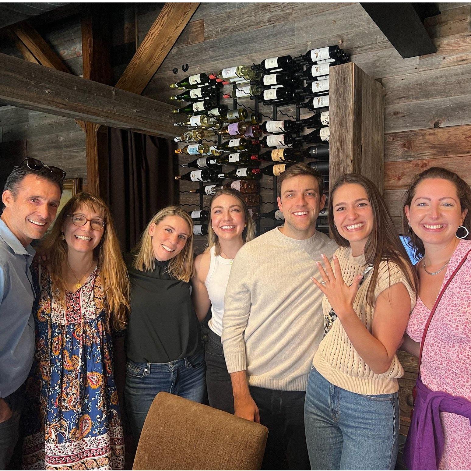 A post-proposal brunch with some family!