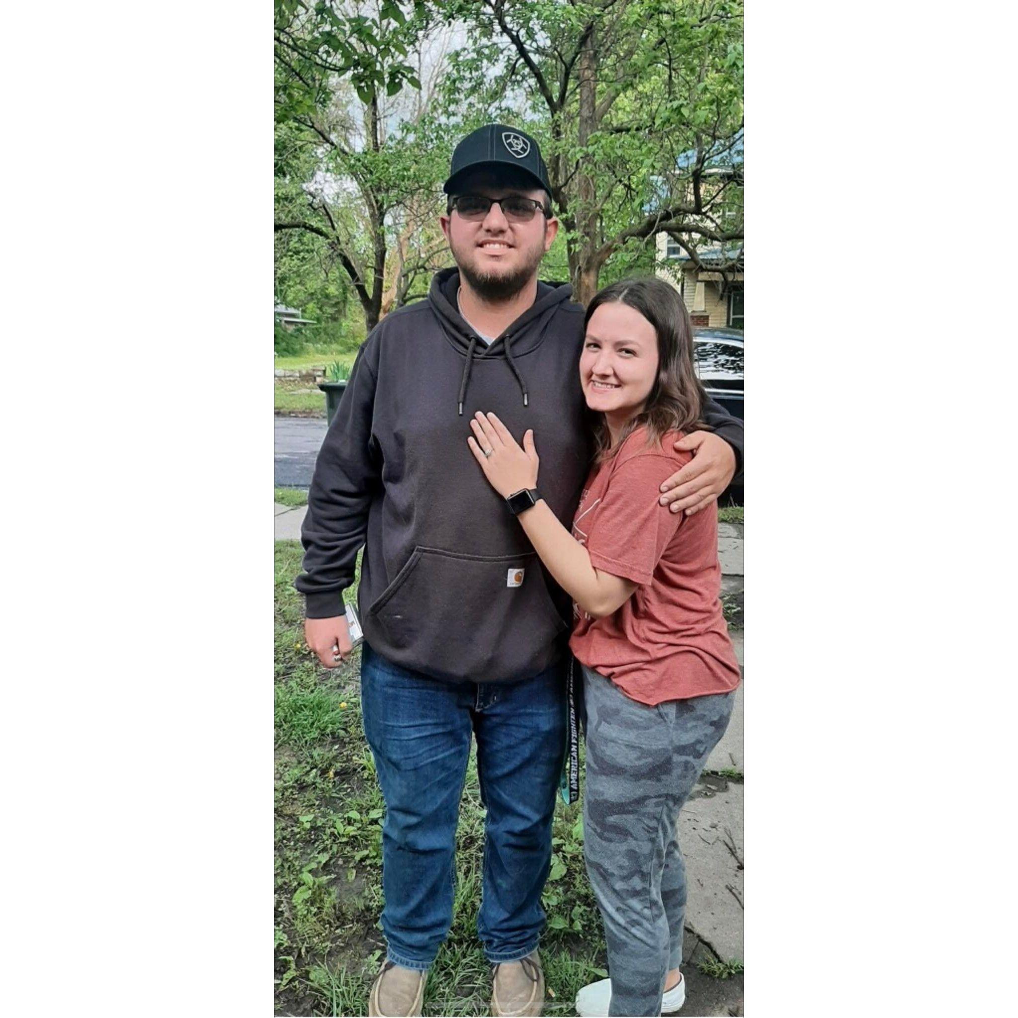 The day we got engaged.