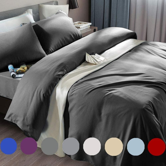 SONORO KATE Bed Sheet Set Super Soft Microfiber 1800 Thread Count Luxury Egyptian Sheets Fit 18-24 Inch Deep Pocket Mattress Wrinkle-6 Piece (Dark Grey, Full)