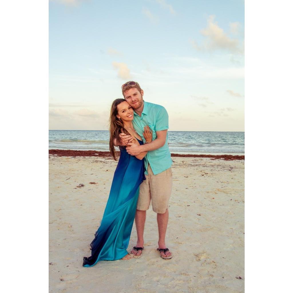 One of our favorite trips, here celebrating our dear friends wedding in Tulum, Mexico.