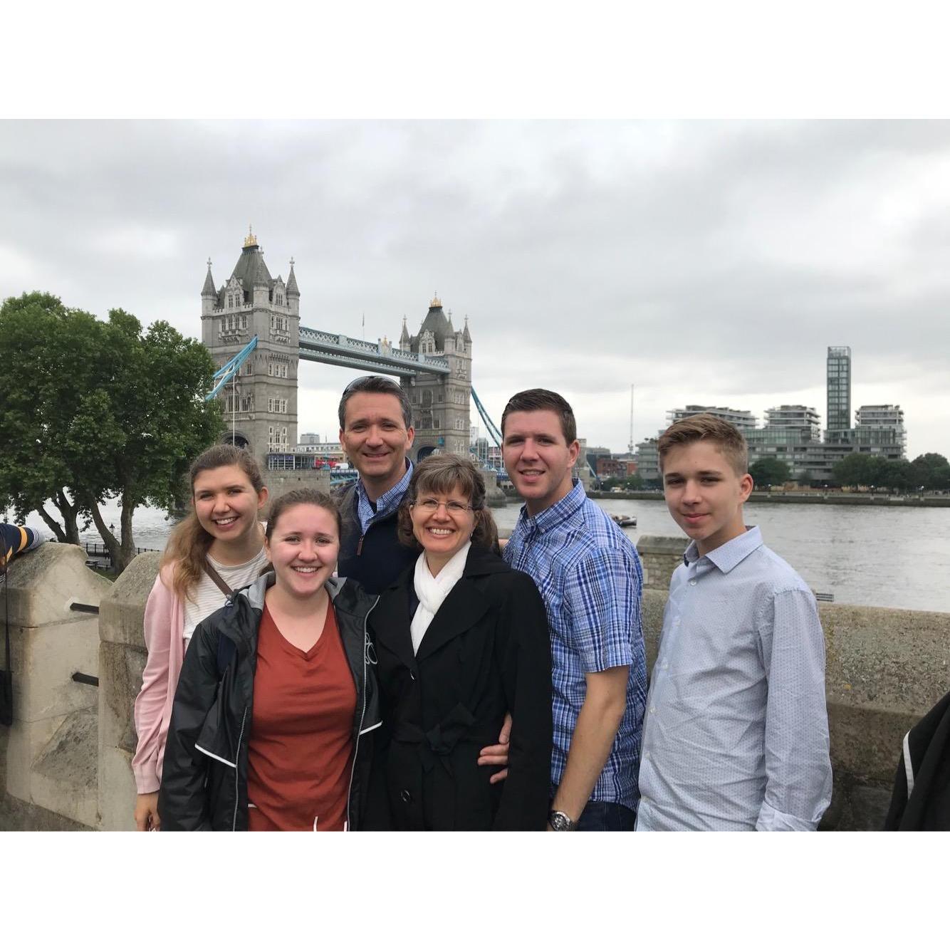 The wedding will be a wonderful reunion for my family!  London, England 2018